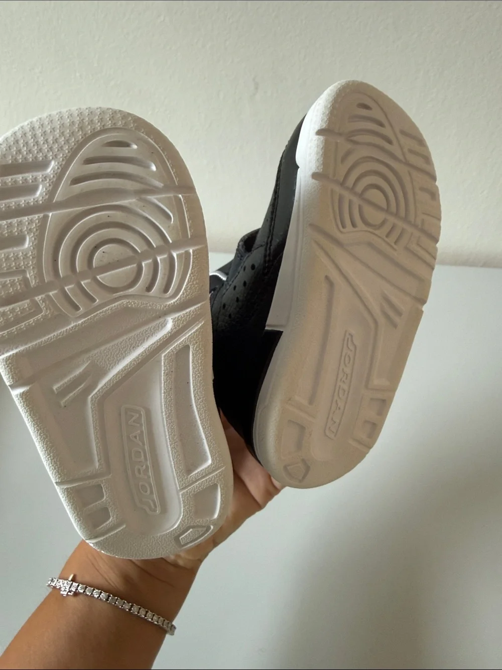Jordan Kids Black and White High-Top Sneaker Boots